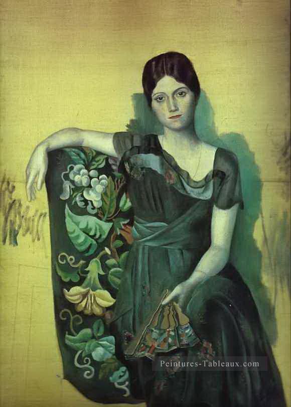 Portrait d’Olga dans le fauteuil 1917 Pablo Picasso Peintures à l'huile